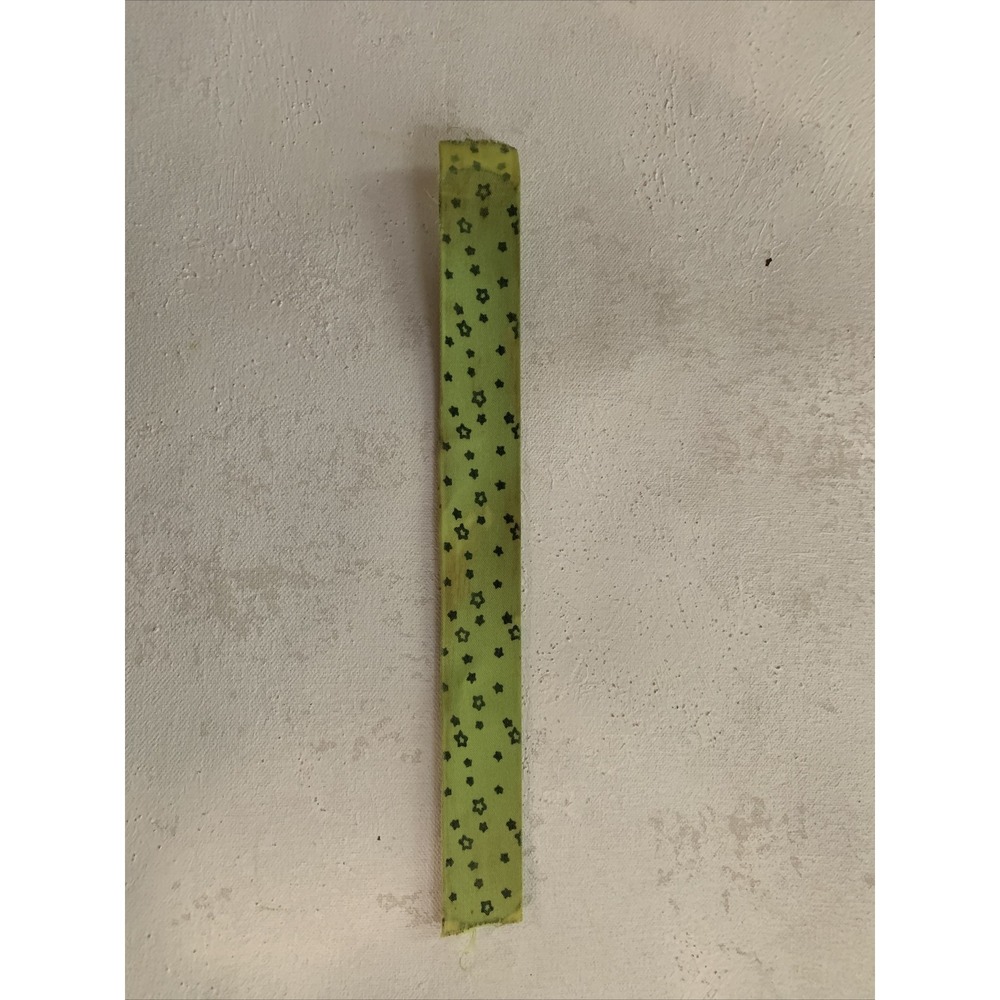 Vintage Snap Bracelet / Snap Band Green Stars - Still Works